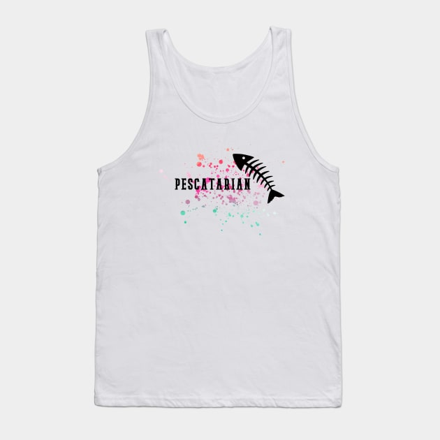 Pescatarian Fish Eater Vegetarian Tank Top by gillys